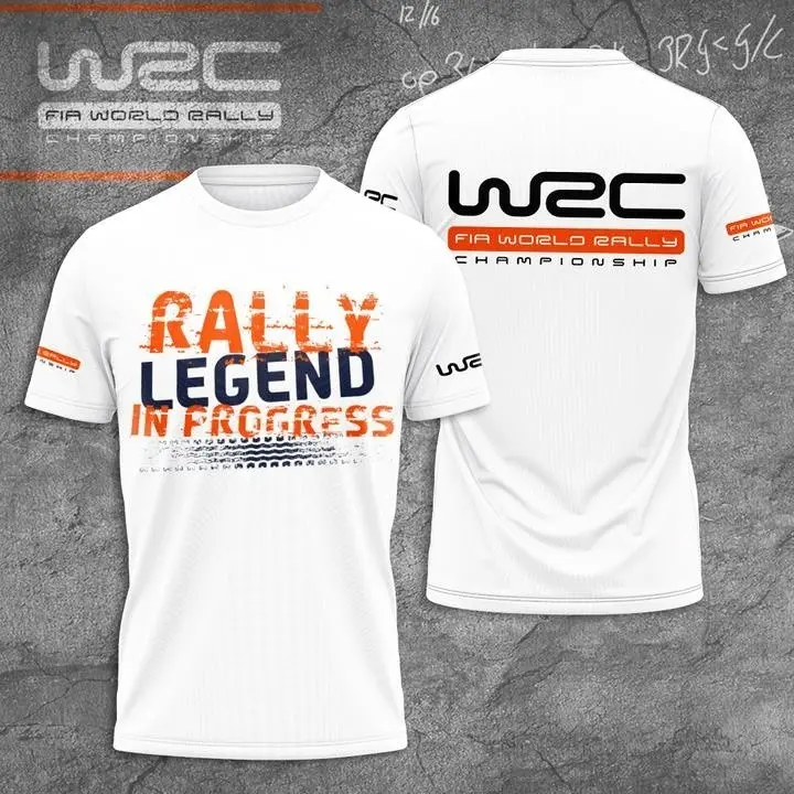 Summer Men'S And Women'S Round Neck T-Shirts, Streetwear, Oversized, Fashionable, 3D Printed, Racing And Rally Fitness Clothing