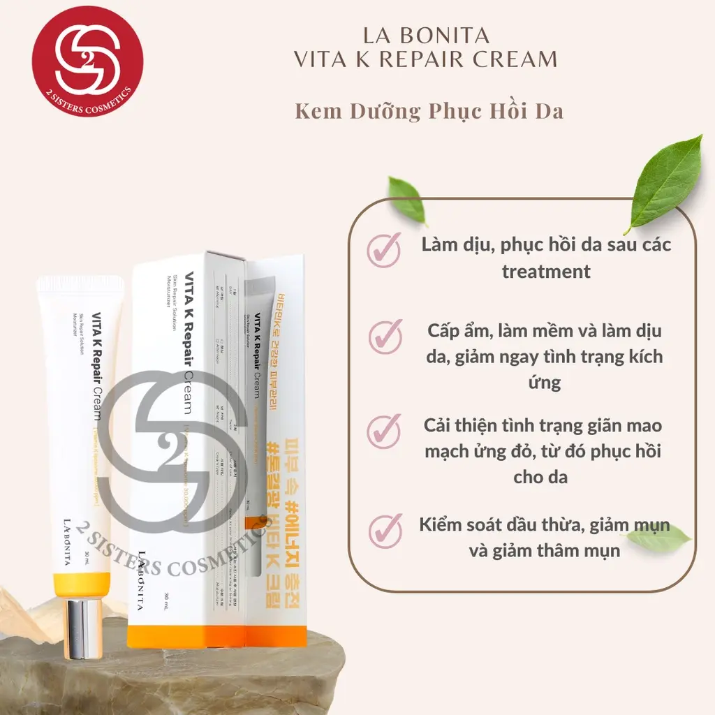 LABONITA KEM DƯỠNG VITA K REPAIR CREAM 30ML