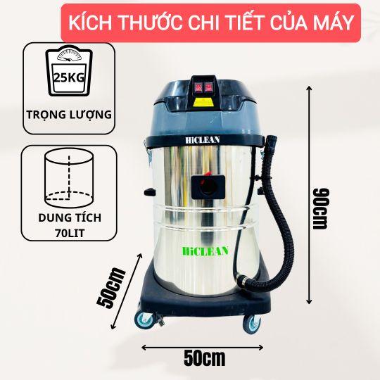 Product Introduction of Máy hút bụi nước công nghiệp 2 motor 3000W cực mạnh Hiclean cao cấp ( HT70new) 20