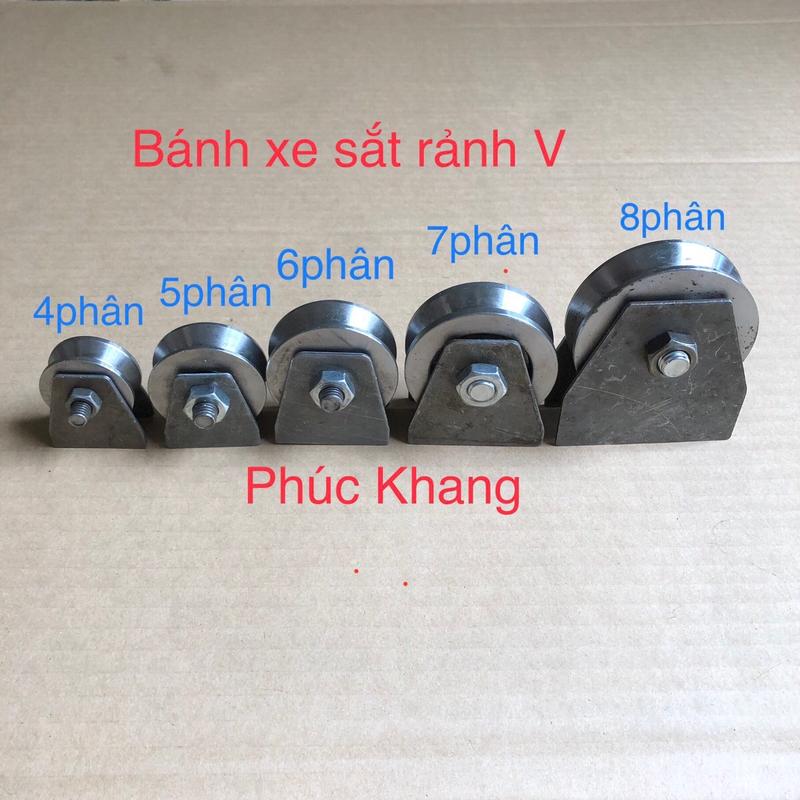 Bánh xe sắt rảnh V - Bánh xe cửa lùa - Cửa cổng
