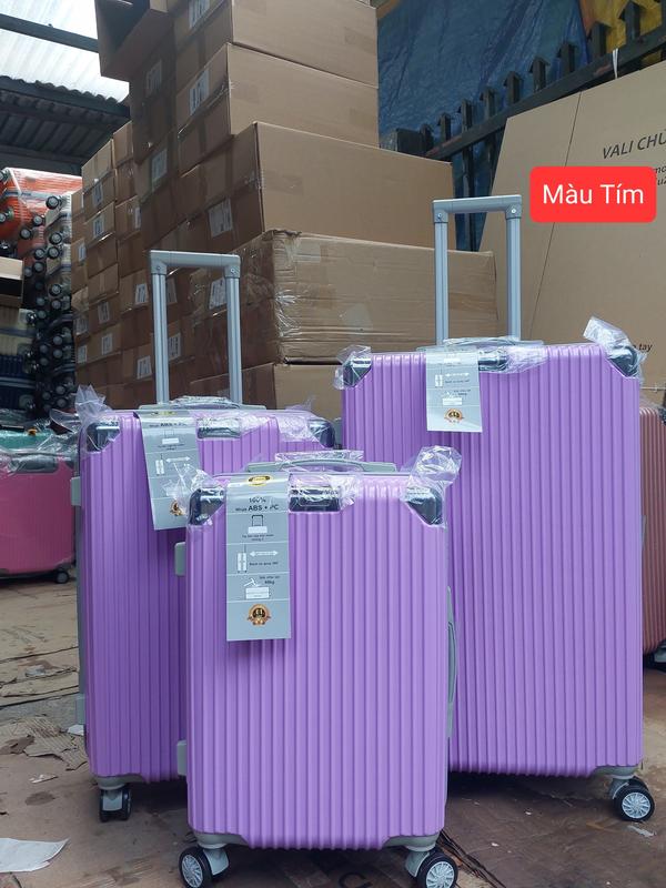 ( TẶNG TÚI ĐỰNG GIÀY) Vali khoá kéo du lịch nhựa dẻo ỐP GÓC si inox đẹp, bh 2 năm, chịu va đập tốt . Trọng lượng nhẹ Có thể mở rộng Nam Nữ 4 bánh xoay 360 đen tuyền hộp đựng cứng