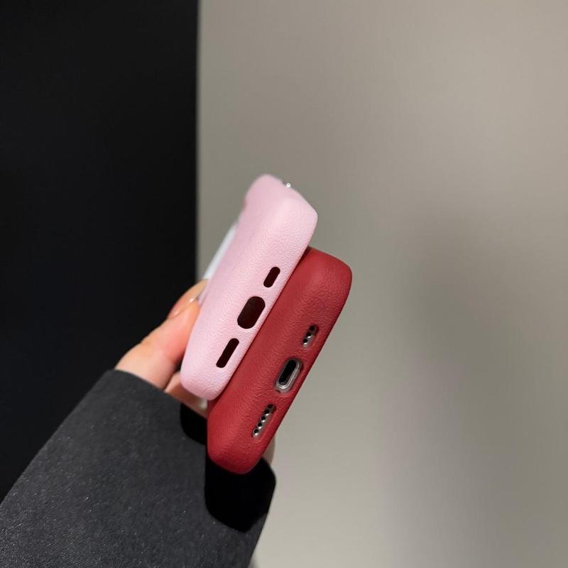 Product Introduction of Ốp Điện Thoại Di Động Da Họa Tiết Bánh Mì Thích Hợp Cho Apple 16Promax, Thời Trang, Thiết Kế Đơn Giản, Tương Thích Với iPhone 15 12