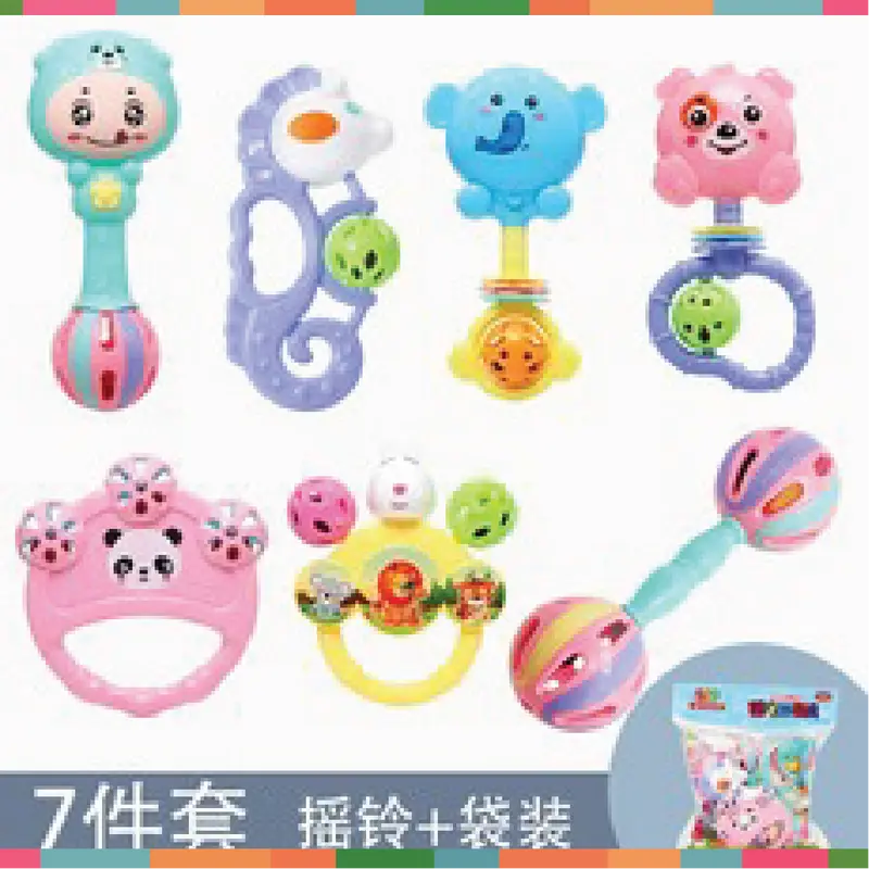 Đồ Chơi Xúc Sắc - Bộ 7 Món Đồ Chơi Xúc Xắc Đáng Yêu Cho Bé - Đa Hình Nhiều Màu Sắc 3
