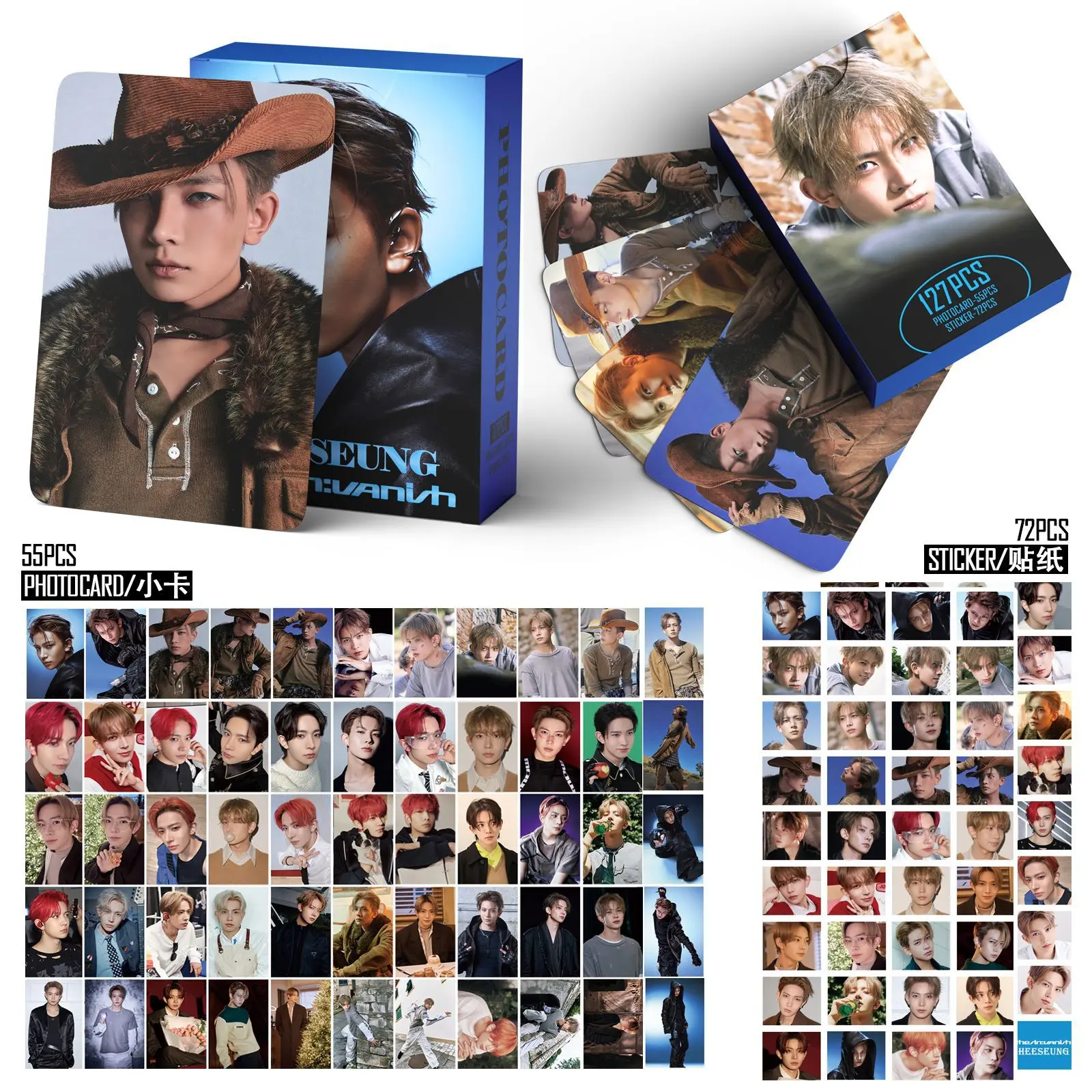 30-96pcs/box ENHYPEN HEESEUNG Lomo cards DESIRE:UNLEASH ROMANCE