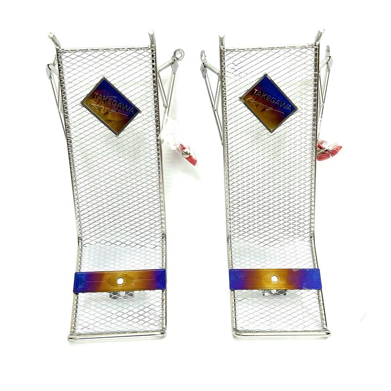 Baga Lưới Xiken Inox Sáng Bóng Gắn Xe Máy Wave 50cc-100cc-110cc Có Logo TITAN Siêu HOT Mã TT2