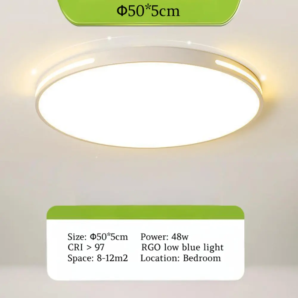 Bedroom full spectrum eye protection round LED ceiling light-Dia.50cm-48W