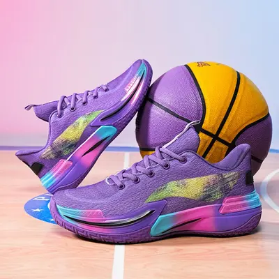 Mens purple basketball shoes online