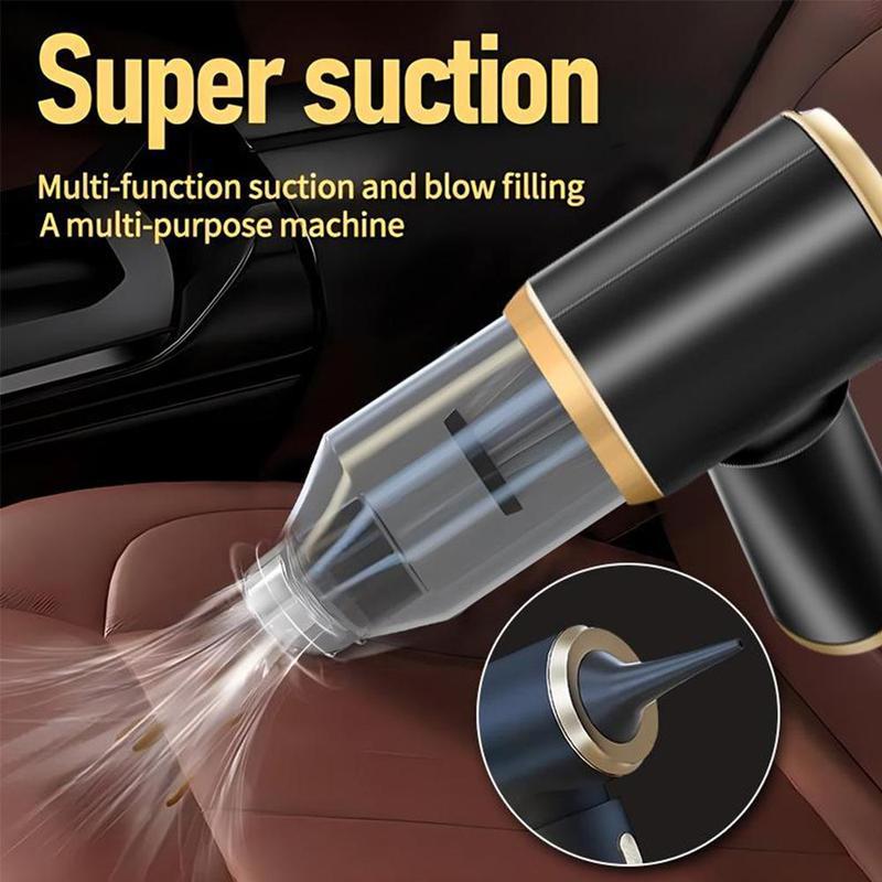 Car Vacuum Cleaner, 1 Count 5000PA Cordless Handheld Car Vacuum & Air Duster, Portable Wet & Dry Car Vacuum Cleaner with LED Light & Multi Nozzles for Car, Home, Pet 4