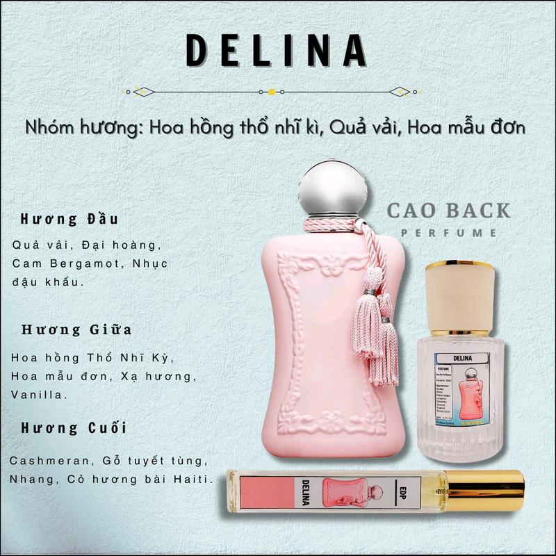 Nước hoa nữ Delina phiên bản EDP - mùi hương vải thiều cỏ hương bài ngọt nhẹ nhàng sang chảnh
