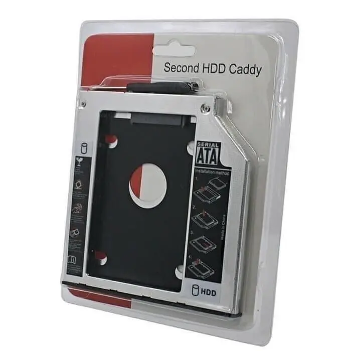 Hdd Caddy / 2nd Harddisk slot laptop 9,5mm sata to sata 9,5mm