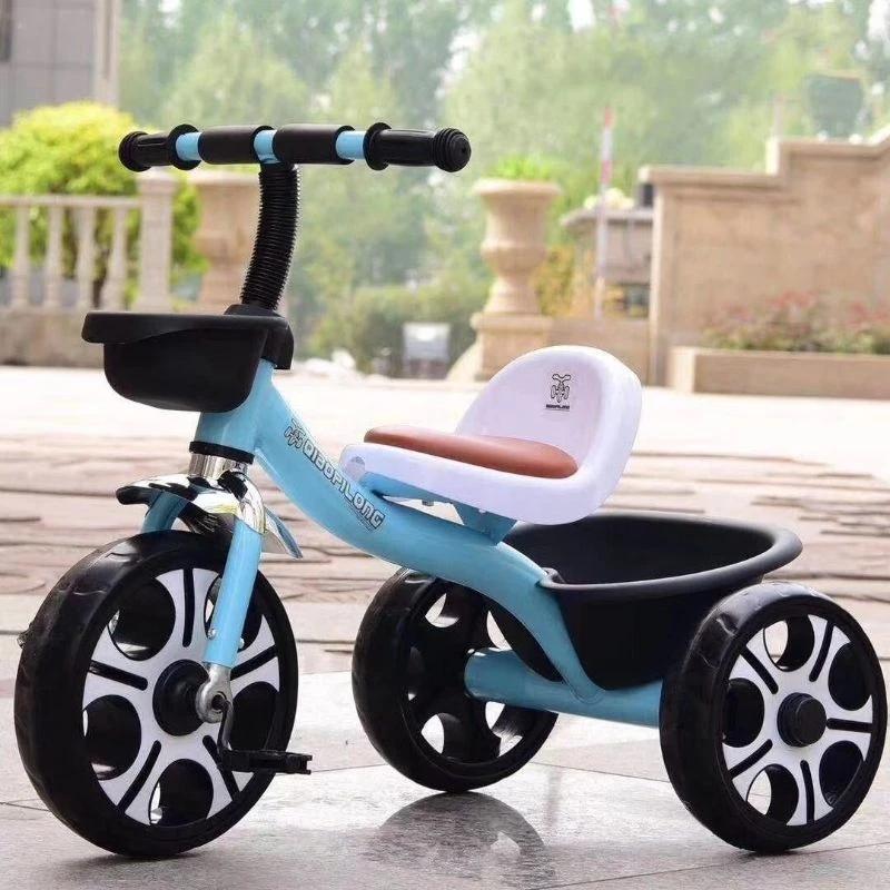 Xe Đạp 3 Bánh Cho Bé Yêu 2-5 Tuổi - Ghế Da Êm Ái Giỏ & Hộp Đựng Đồ Thiết Kế An Toàn