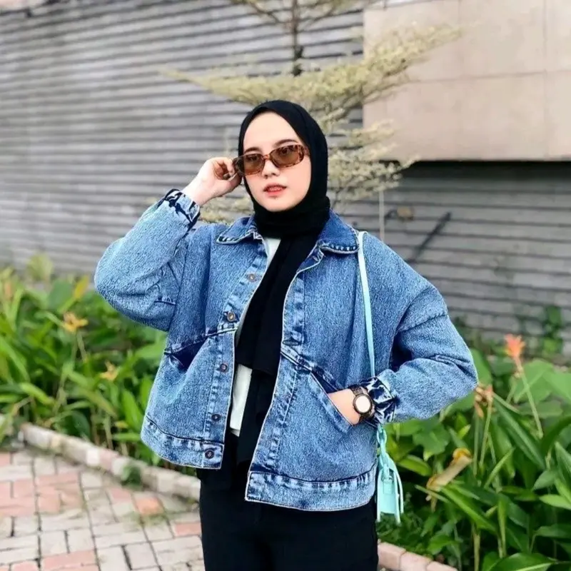 JAKET DENIM JEANS OVERSIZE VINTAGE WANITA JACKET JINS OVERSIZED KEKINIAN JAKET 7