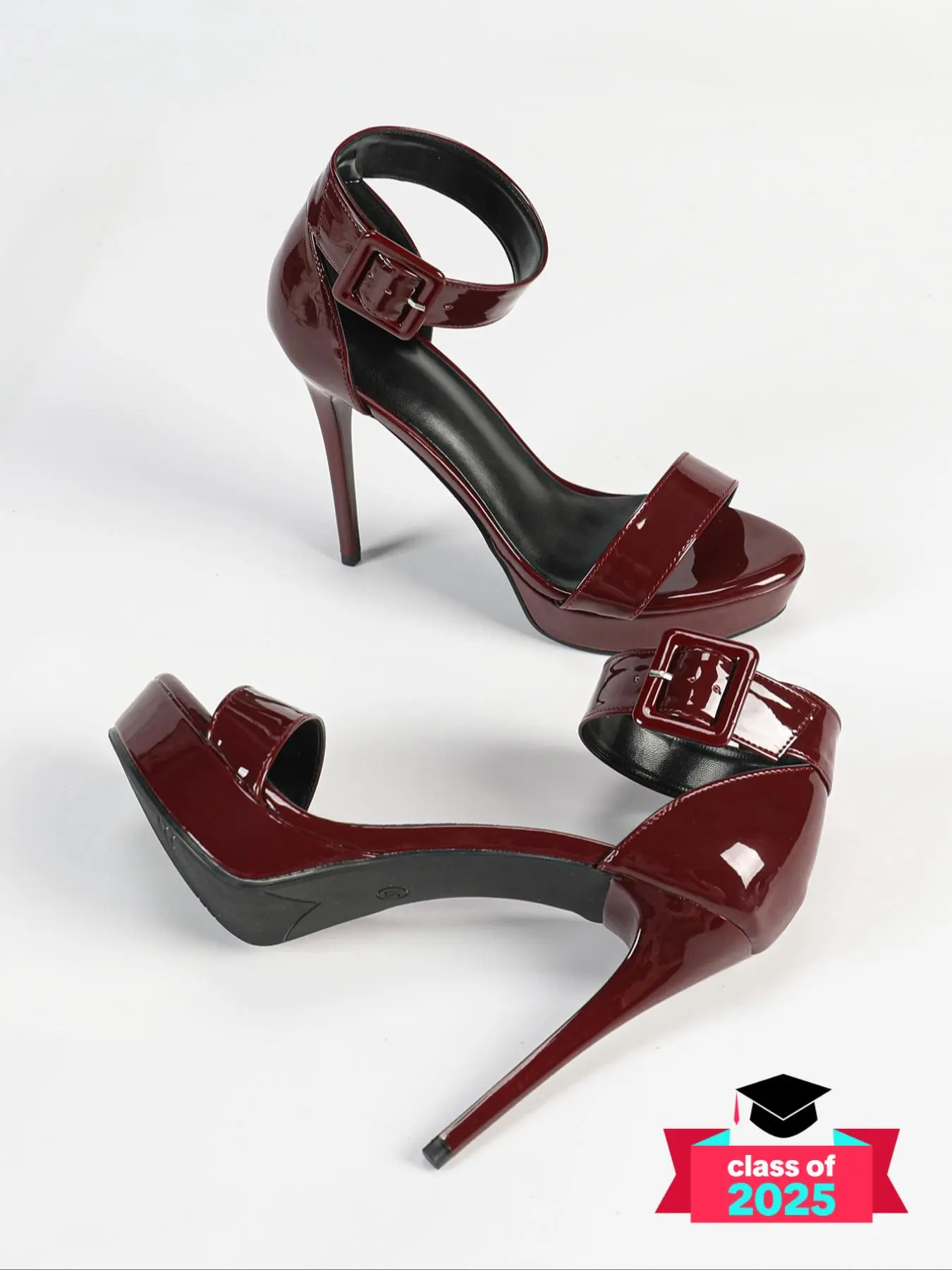 Women's Solid Color Peep Toe Stiletto Sandals, Fashionable Buckle Design High Heel Sandals for Summer, Female All-match Shoes for Daily Wear, Party