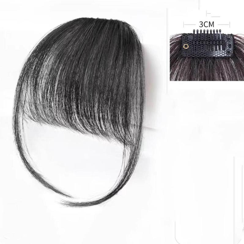 Tóc giả mái thưa, Làm Bằng Tóc Thật 100% Dệt Tay - Tóc Mái Giả Thưa Tóc Thật Hàn Quốc 4