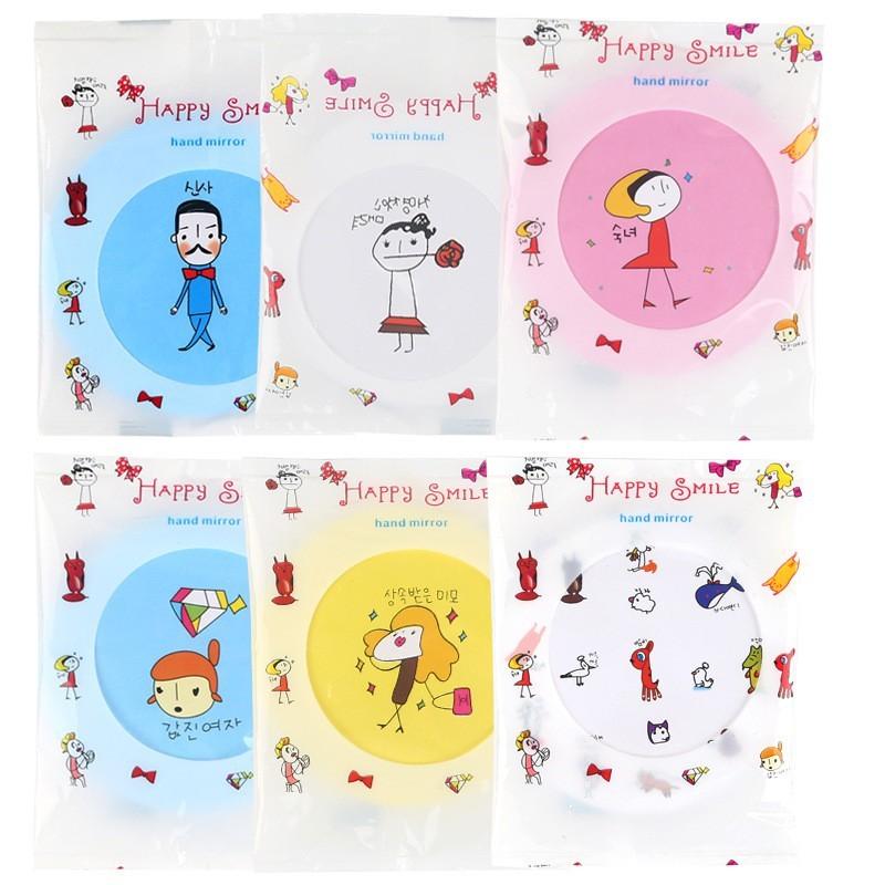 Gương tròn bỏ túi mini - Gương mini dễ thương trang điểm Hàn Quốc Gương Mini cho chị em 2
