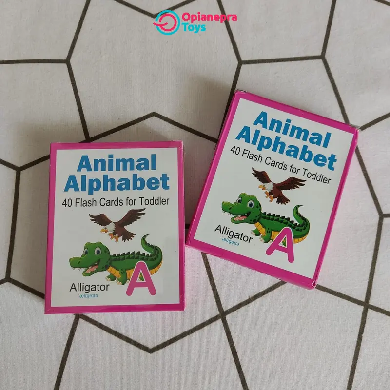 Flash Card Kartu Pintar Animal Hewan Binatang Alphabet Alfabet Huruf Glossy Tebal - 40 Lembar 3