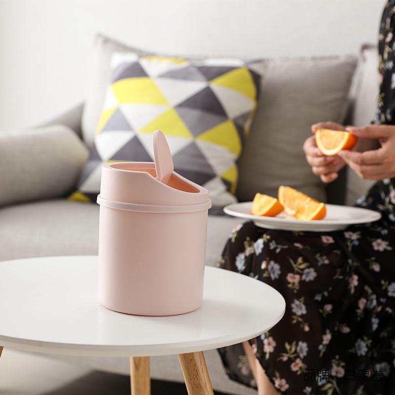 Product Introduction of Mini Desktop Bin Small Trash Can Tube With Cover Bedroom Trash Can Garbage Can Clean Workspace Storage Box Home Desk 20
