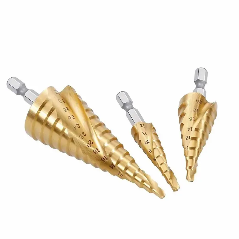 High Precision Center Drill Set, HSS & Hard Alloy Double Material Center Drill, Spiral Groove Drill Bits, CNC Positioning Drill, Power Tool Accessories, Heavy Duty, Cutting Bit, Metal Bits, Tool Box 2