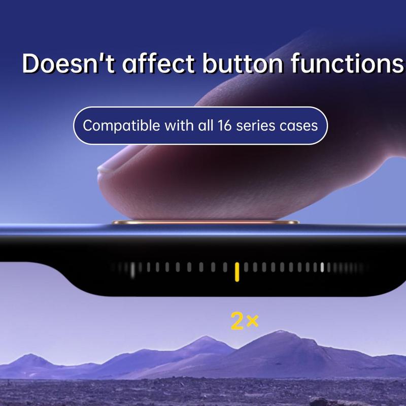 Camera Touch Button, Tempered Glass Camera Touch Button, Phone Accessories Compatible with iPhone 16 Pro Max 16 Pro 16 Plus 1