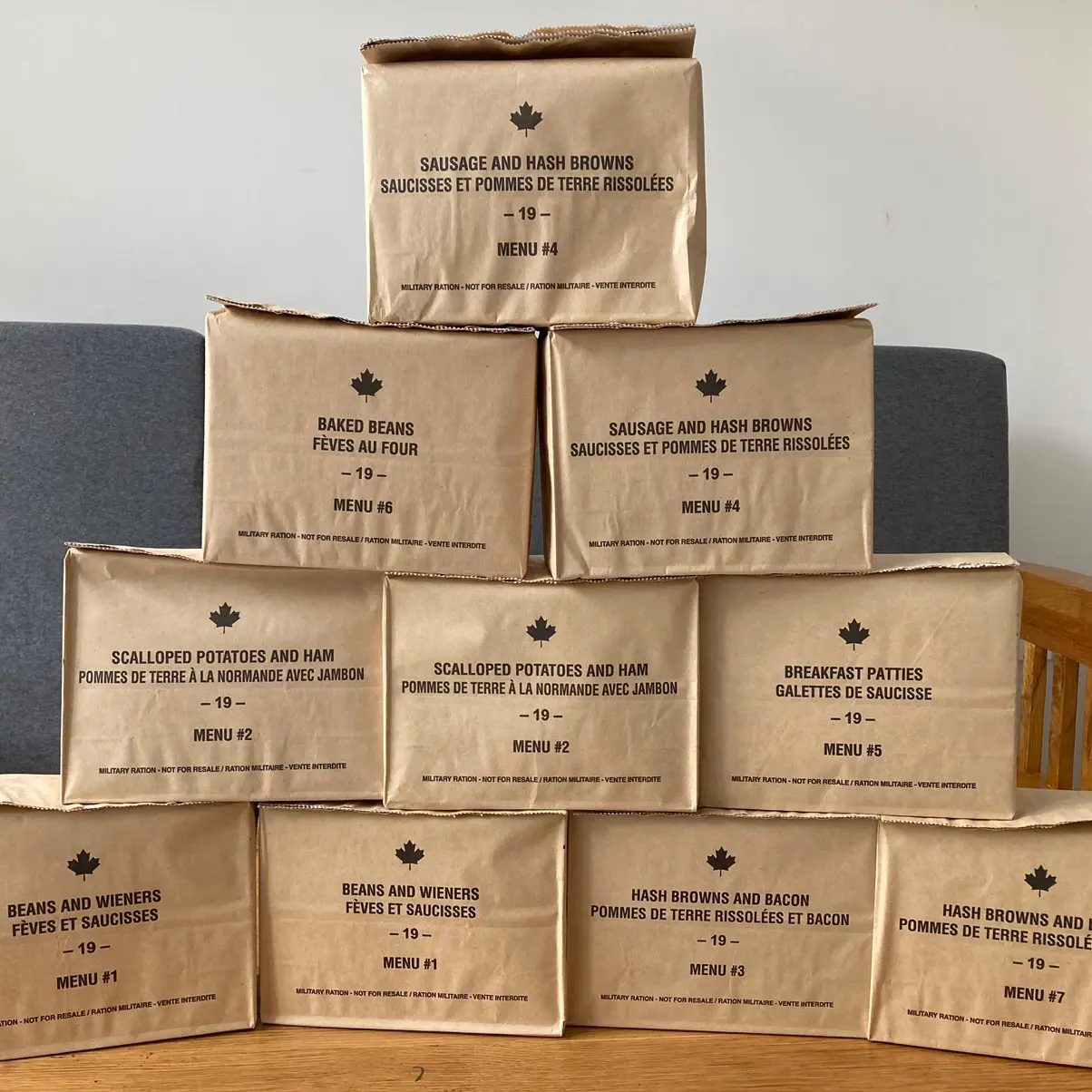 Gói MRE đồ ăn quân đội Canada (gói 700g)