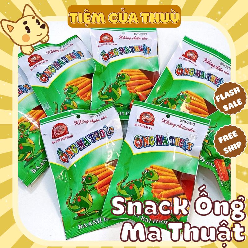 5 Gói Bim Bim Ống Ma Thuật Ba Anh Em Food Snack Que tăm cay tuổi thơ Tiệm ăn vặt Thuỳ Bùi