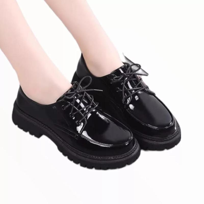 Product Introduction of Sepatu Sekolah Remaja / Dewasa '' FMS '' Sepatu Loafers Docmart Premium Glosy Dof BTS 21