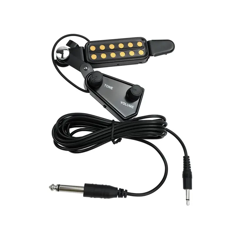 Pickup Guitar, Có Điều Khiển Âm Lượng, Kẹp Điện Trên Phụ Kiện, Bộ Tiền Khuếch Đại Âm Thanh, Thích Hợp Cho Guitar Acoustic Guitar Dây Kim Loại 4