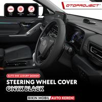 Gambar Otoproject - Car Steering Wheel Cover Elite Series 005 | Sarung setir mobil mewah Otoproject, bahan kulit - Onyx Black dari Otoproject Kab. Tangerang 1 Tokopedia