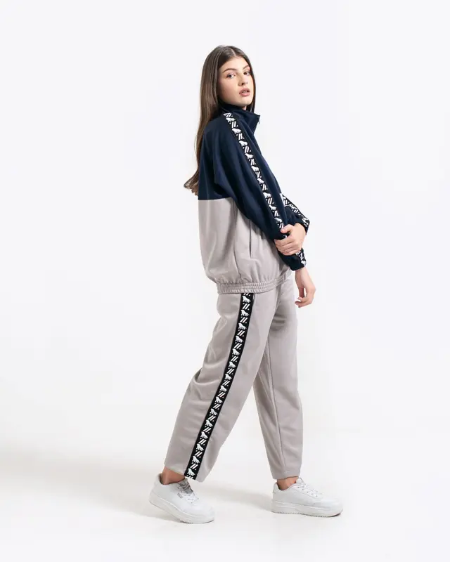 DELIRIUM x ZALNANDO Jaket Tracktop dan Track Pants Contrast Colourblock 5