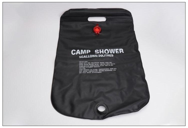 Product Introduction of Outdoor Camping Shower BagSolar Hot Water Bag Portable Outdoor Shower and Shower Cool Shower Water Storage Bag 8