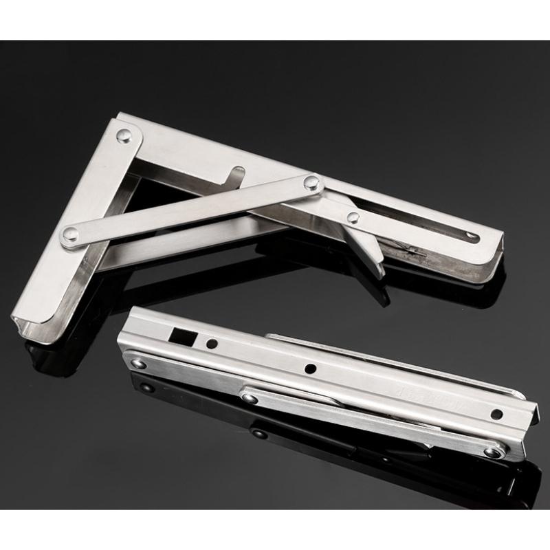 Product Introduction of [Inox - 1 Cặp - Chữ K] Bản lề gập thông minh , Giá Ke đỡ bàn gấp gọn treo tường, Pát ke chữ chịu lực 80kg 14