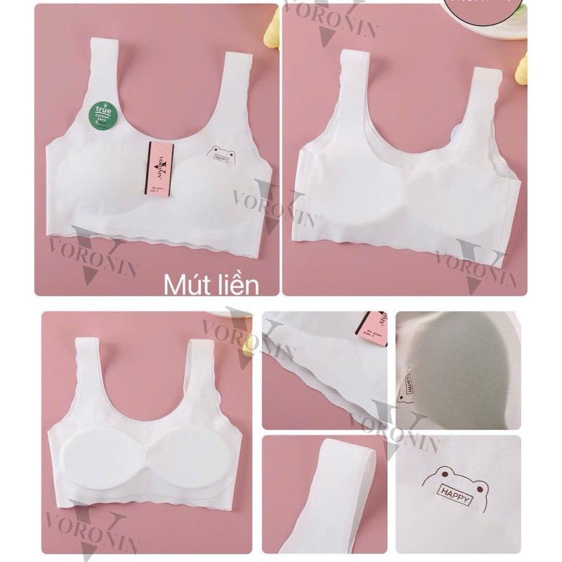 Product Introduction of Áo lót nữ cho học sinh, áo bra lá su không viền không đường may mặc siêu thoải mái frsz 35-52kg Nữ Tua Rua 4