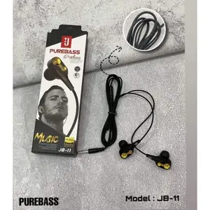 PROMO MURAH MERIAH Hf Handsfree Headset JB-11 Pure Bass Suara Mantapp HEADSET SUPER BASS FULL BASS Kabel