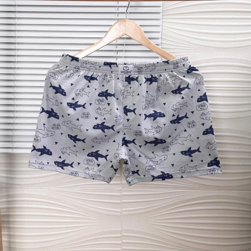 Quần Đùi Mặc Ngủ Nam Quần Đùi Nam Thun Cotton Mặc Nhà - Chất Cotton Mềm Mại 1