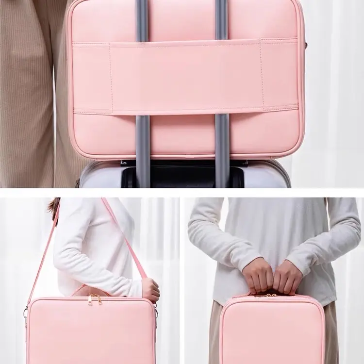 Cốp da PU đựng đồ trang điểm , đựng đồ phun xăm, đựng đồ nail 3