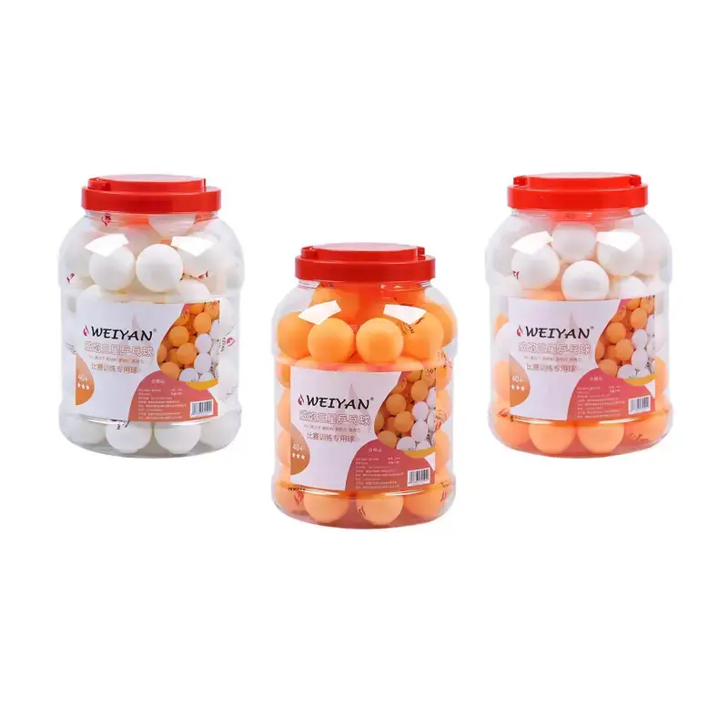 60pcs Ping Pong Balls Elasticity Premium for Recreational Play Training