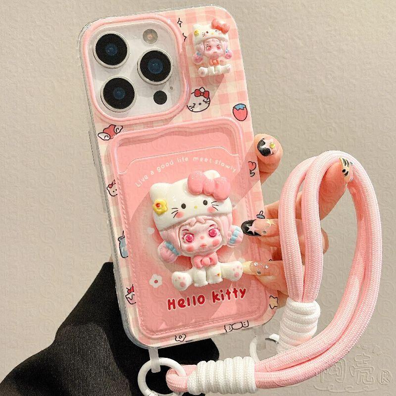 เคสการ์ตูน, สำหรับ Vivo V40, V30, V29, V27, V23, V21 5G, V40 Pro, V30, V29, V27 Pro, พร้อมเชือกเส้นเ