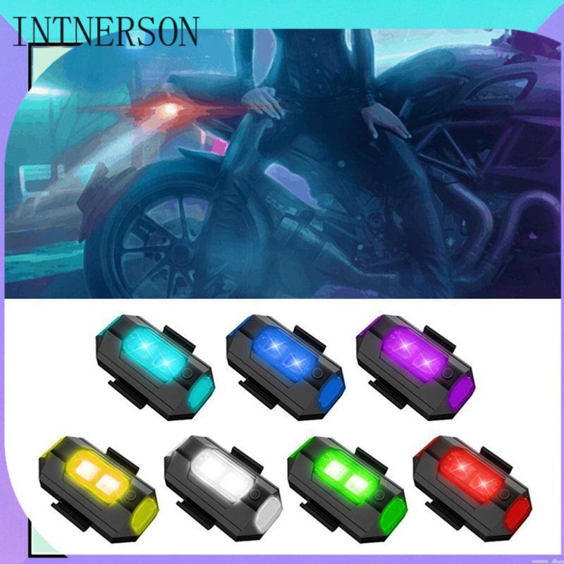  Đèn led cảnh báo 32 chế độ chống va chạm nháy nhiềuged  màu gắn đuôi xe máy ô tô xe đạp uav ET te 