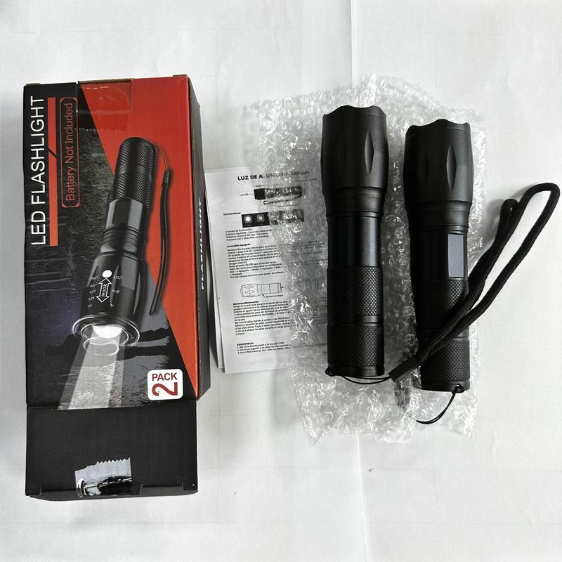 Adjustable Zoom LED Brightest Flashlight, Long Lasting LED Flashlights, Flash Light with 5 Lighting Modes, Outdoor Pocket Torch Light for Camping, Portable Flashlight for Men, Valentine's Day Gift 3