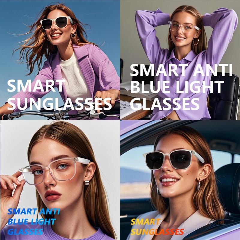 Product Introduction of LIFEBEE Smart Glasses, Wireless Smart Glasses with Built-in High Sensitivity Microphone Speaker, UV-proof Audio Smart Sunglasses for Voice Assistant 8