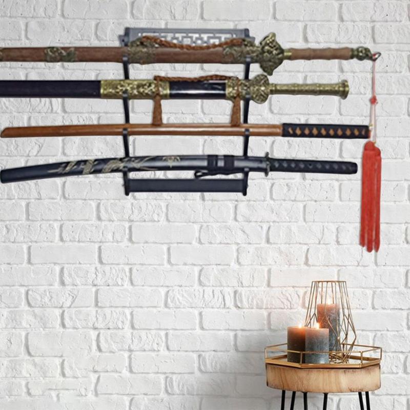 Product Introduction of Sword Holder Wall Mount Samurai Stand Display Katana Wall Hanger Rack 0
