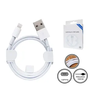 KABEL DATA LIGHTNING ORIGINAL CABLE DATA IP 5/6/7/8 Putih Panjang