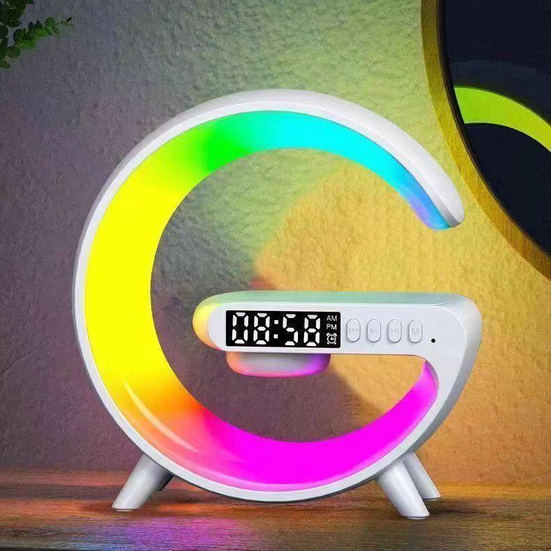 Product Introduction of Loa Bluetooth G63 Đồng hồ báo thức sạc thông minh không dây Loa Bluetooth có đèn ngủ đầy màu sắc mát mẻ 1