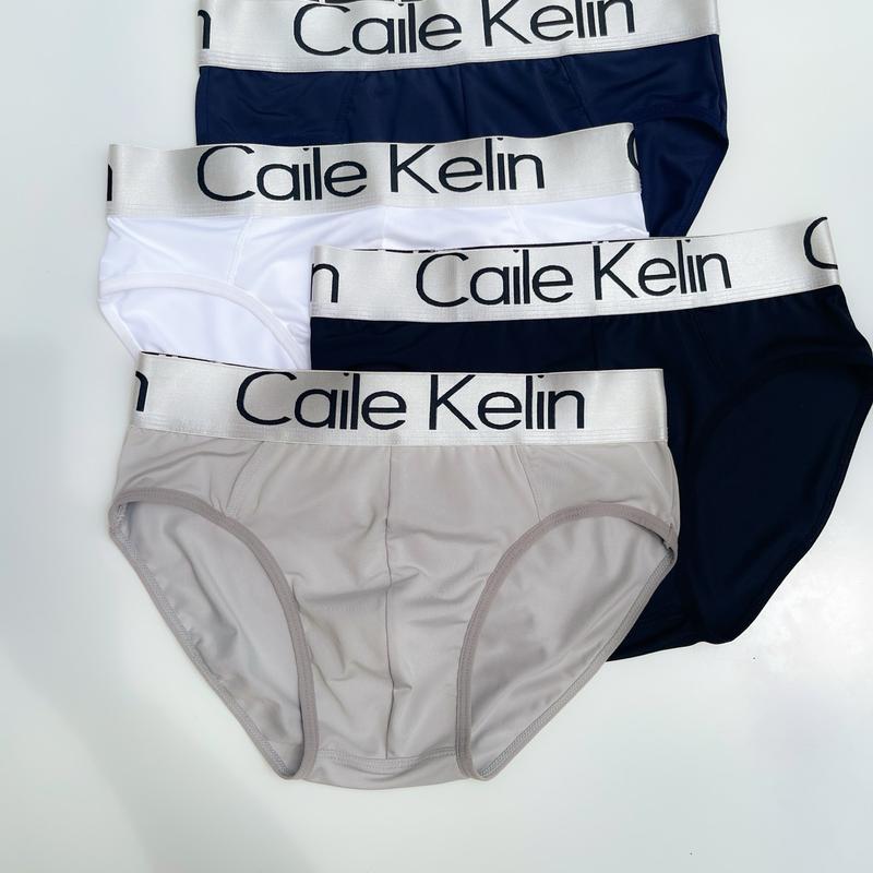 Quần lót tam giác nam Quần Sịp Chéo Nam Tam Giác Cạp To Chất Thun Lạnh Co Giãn Tốt Sịp Nam Cao Cấp Bản Chữ Rệt Nhung Kem