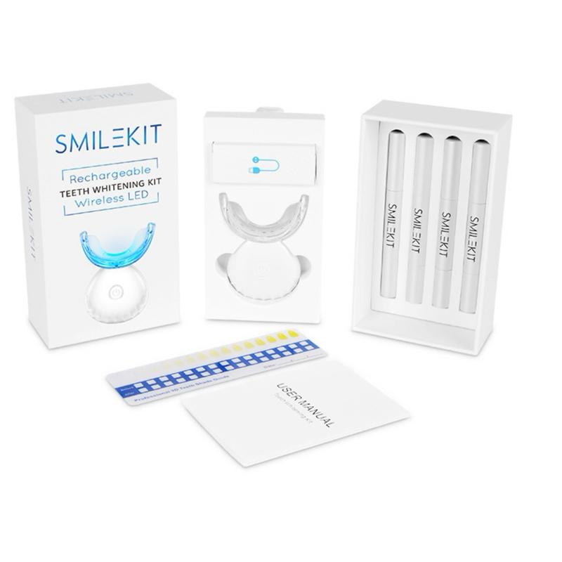 Bộ Kit Smile Kit - Bộ Kit hỗ trợ làm trắng răng tại nhà gồm 1 máy + 4 bút gel làm trắng - Trắng sáng ngay sau lần đầu sử dụng