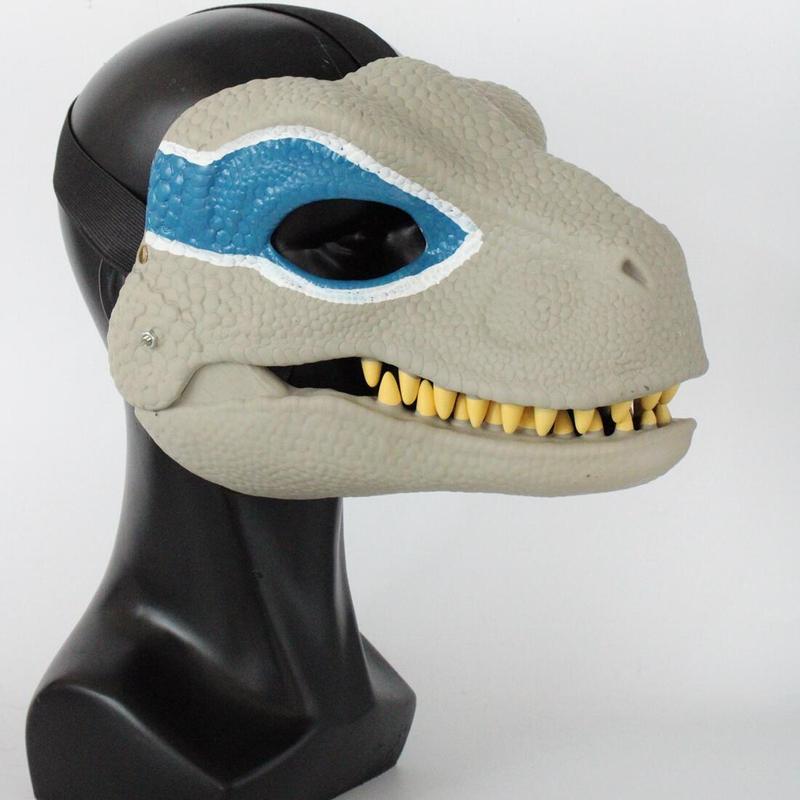 Product Introduction of mask role playing props performance headwear Jurassic World Raptor Dinosaur Festival children's toy carnival gift 5