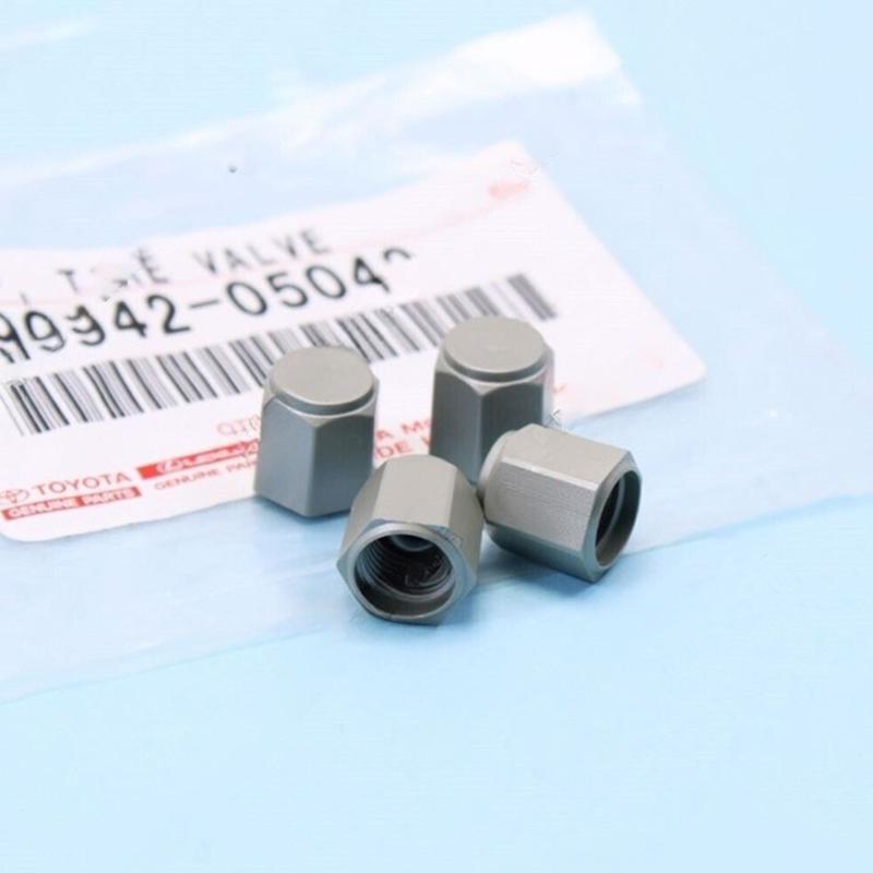 Bộ Nắp Van Áp Suất Lốp, 4 Cái, Màu Bạc, Thay Thế OEM, Phù Hợp Thông Dụng, Vỏ Van Ô Tô, Dễ Lắp Đặt, Tương Thích Với Lexus CT200h, ES350, LX570, RX350, IS350 2