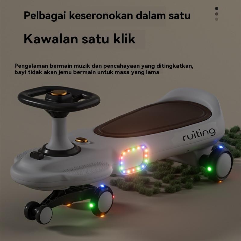 Car swivel parent-child new baby stroller men and women 2-6-8 years old, anti-rollover sled can be used as adults 1