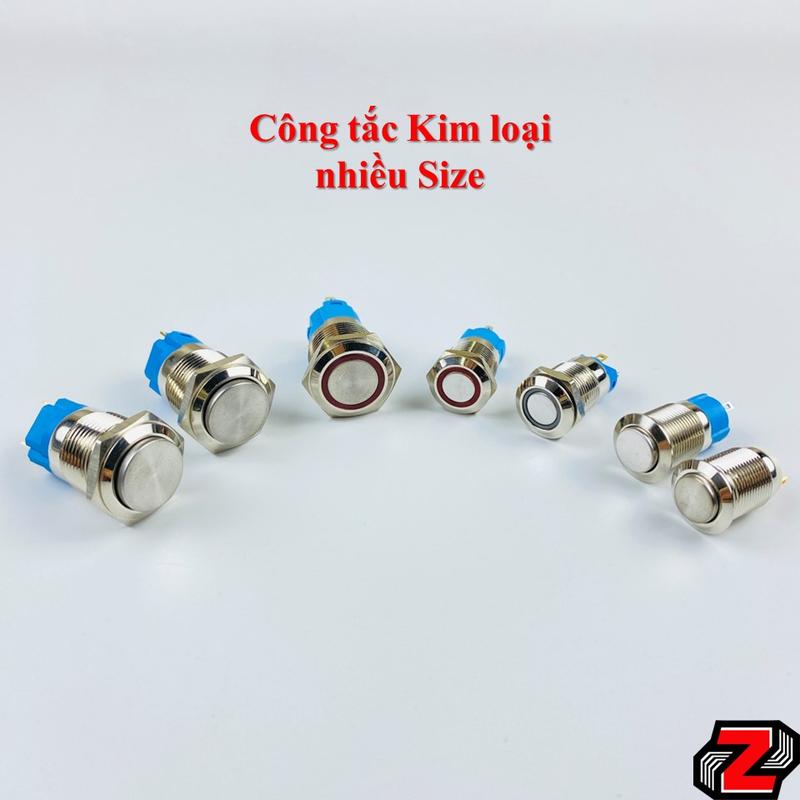 Công tắc nút nhấn kim loại nhiều kích cỡ
