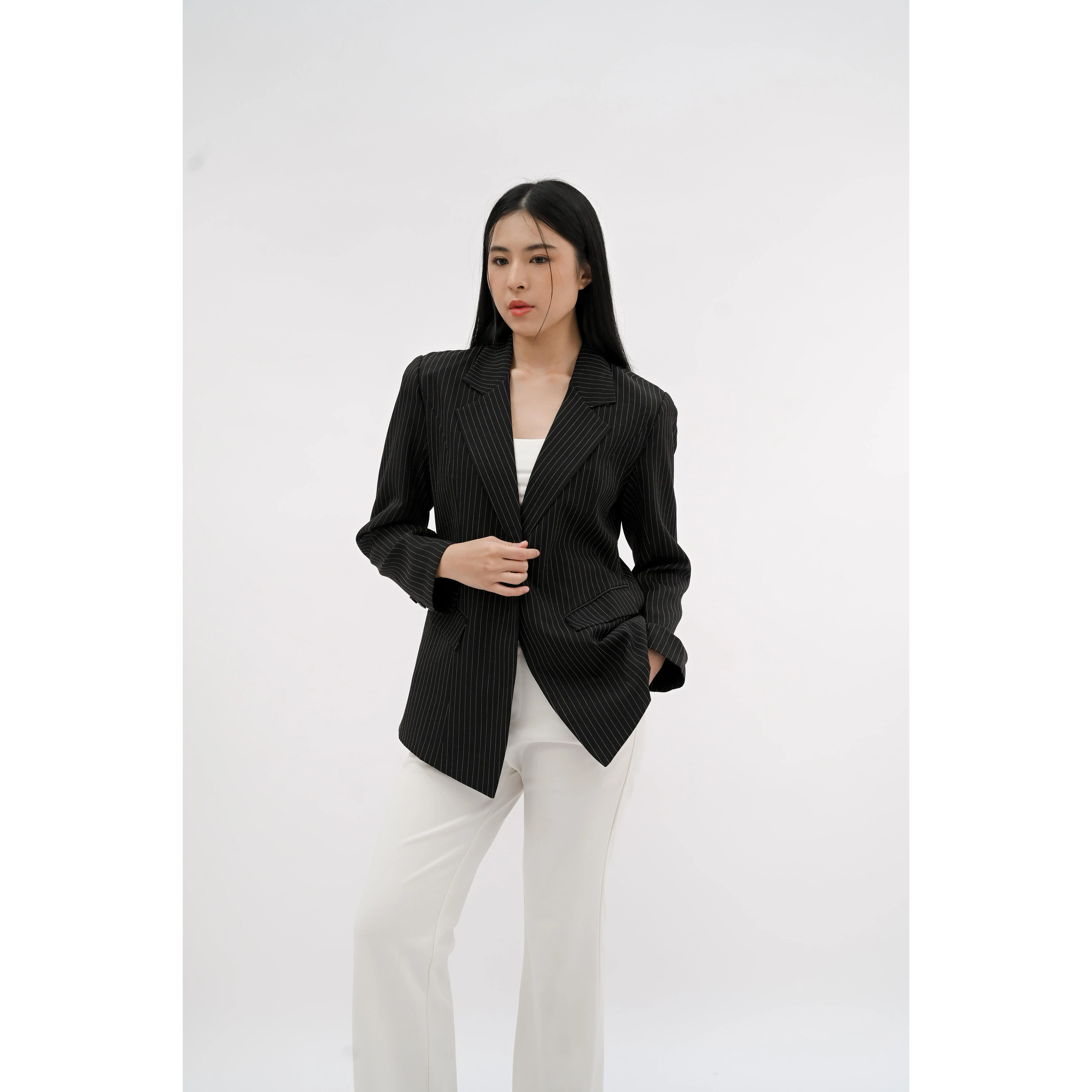 Jessie Stripe Blazer Premium 015 | Bellio Official | Jas Wanita | Blazer Wanita | Outer Wanita